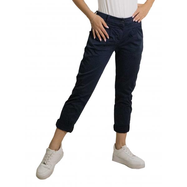 Chino con pence in cotone